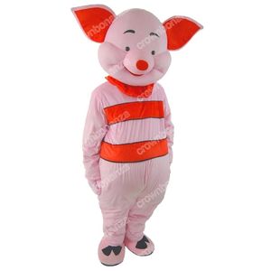 Desempenho leitão porco mascote trajes halloween personagem dos desenhos animados roupa terno natal festa ao ar livre roupa unisex roupas de publicidade promocional