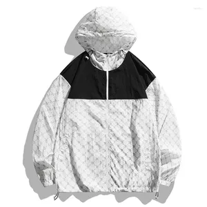 Jaquetas masculinas 2024 casaco de verão protetor solar casal traje moda marca fina anti ultravioleta gelo pele roupas frescas ao ar livre