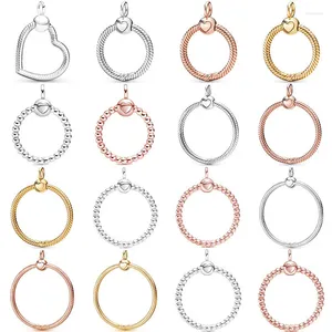 Pietre preziose sciolte Piccolo Medio Grande Perline Corona Cuore O Collana Ciondolo Perline Ciondoli in argento sterling 925 Adatto per braccialetti di moda Gioielli fai da te