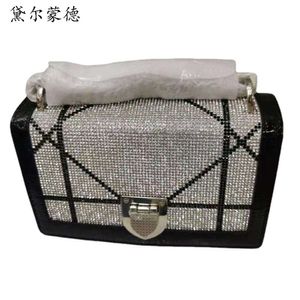 Kleine Umhängetasche Schulter Hochzeit Neue Casual Koreanische Version Diamant Intarsien Kette Tasche frauen fabrik direkt verkäufe