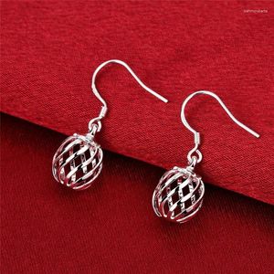 Orecchini pendenti Lanterna creativa vuota in argento sterling 925 per le donne Accessori per matrimoni per feste di moda Regali per le vacanze di gioielli