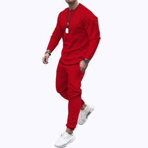 Fashion Mens Sports Shirt Set 3D bedruckte Feste Farbe 240119