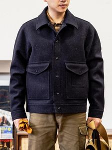Jaquetas masculinas FS-0003 tamanho grande de alta qualidade supwe pesado 1000 gsm jaqueta casual elegante casaco de lã