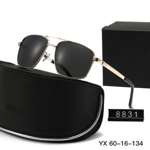 Óculos de sol ocos de luxo para mulheres designer senhoras designers para homens verão mudança de cor 1-5 óculos polarizados retro óculos de sol grandes 8831