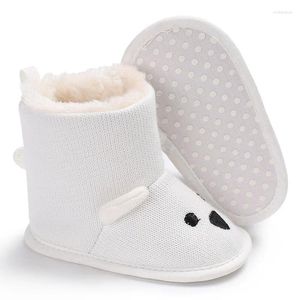 First Walkers 13-18M Winter Snow Baby Boots Born Toddler Warm Girls Boys Shoes Soft Sole Fluff Balls Booties