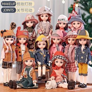 Toylinx Doll Girl Toys Mini Dolls Removable Joint Beautiful Clotes Dression Fashion Gifts 240131