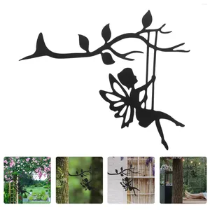 Trädgårdsdekorationer prydnadsmetall dekoration träd gren fairy insats växt insatser trädgårdsarbete bonsai hantverk