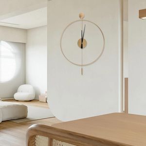 Wall Clocks Clock Modern Style Wall-Mounted Baking Paint Creative For Home Hallway Hall Decor