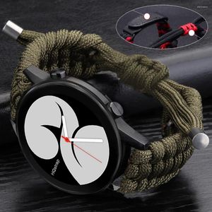 Watch Pasme 24 mm 22 mm 20 mm Nylonowy pasek do Samsung Galaxy 5 4 3 opaski Huawei skórzane zapięcie Bransoletka Uniwersalna pasa