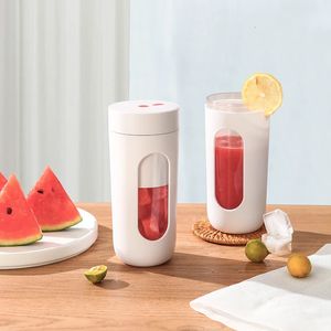 Portable Blender Smoothies Electric Juicer Machine Usb Rechargeable Mini Fresh Juice Cup Blender 300Ml Suitability Any Fruit 240124