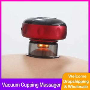 Elektrisk koppning Vakuummassage burkar Hijama Sugkoppar Massage Back Guasha Scraping Body Slimming Fat Burning Anti Cellulite 240202