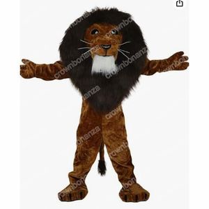 Desempenho músculo leão mascote trajes halloween personagem dos desenhos animados terno terno natal festa ao ar livre roupa unisex roupas de publicidade promocional