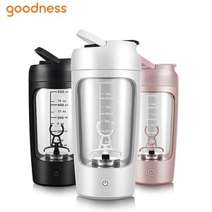 Gym Electric Protein Shaker Bottle Blender Cup Cups Sport Water for Shake 240129
