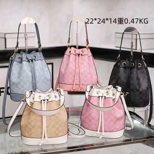 Koujia Single Shoulder Crossbody Printed Fashion Outgoing Bucket Bag Large Capacity Versatile factory direct sales