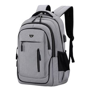 Plecak o dużej pojemności plecaki laptopa 156 Oxford Black Solid High School Bags Teen College Boy Gril Student 240119