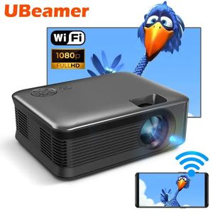 Ubeamer A30c Mini Projector Portable 3D Theatre WiFi Sync Android iOS Smartphone 4K 1080p Moive VideoProjector LED Smart Cinema 240125