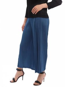 Women's Pants Miyake Pleated Wide Leg Harm Women 2024 Year Causal Elegant Korean Designer Loose Pleats Please Trousers;