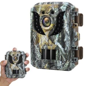 미니 헌팅 트레일 카메라 16MP 1080p HD 적외선 야외 모션 활성화 된 야생 동물 스카우트 PO 트랩 240126