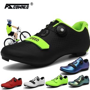 Mtb Cycling Shoes Carbon Men Flat Speed Sneaker Women Road Bike Boots Racing Mountain Bicycle Footwear SPD Pedal Cleats Shoes 240129
