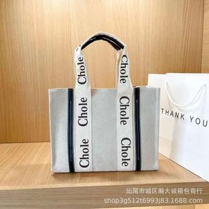 Same Letter Printed Canvas Koujia Large Capacity Handbag Internet Famous Tote Bag Women s Shopping Trend factory direct sales