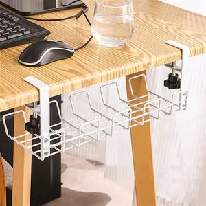 Under Desk Wire Storage Rack Cable Organizer Tray Table Organizadores Management 240125