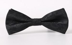 New Black Groom Jacquard Bow Ties for Men Suits 2019 Fashion Mens مناسبة رسمية للارتداء الحافلة الحافلة Tuxedos Bow Tie Be2176954