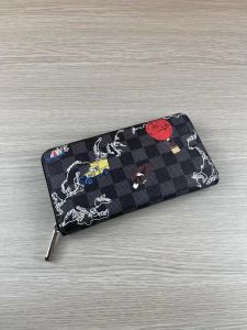 Borse di marca Portafoglio scozzese unisex Mappa serigrafata da uomo Portafoglio ZIPPY Clip da uomo Portafogli lunghi da uomo di lusso Pochette Porta passaporto Porta monete Tasca con cerniera