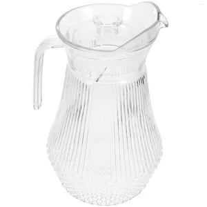 Bottiglie d'acqua bevande ad acquerello broccanti per pentole per con coperchio per bere succo di plastica coperchio brocca frigo