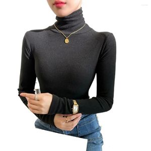 T-shirt da donna De RongAggiunta di velluto e ispessimentoAderenza aderente Slim Top a manica lunga per le donne Abbigliamento femminile Abiti carini Donna