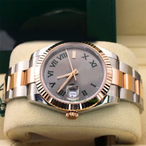 Brand World Luxury Watch Najlepsza wersja 126331 Everose Gold Wimbledon Roman Dial Automatic Eta Cal.3235 Oglądaj 2-letnie gwarancyjne zegarki męskie