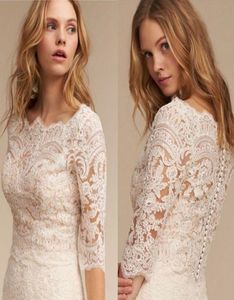 White Ivory Bolero Wedding Bridal Jackets Half Sleeve Scoop Neck Top Lace Wraps Button Back Top Quality4561316