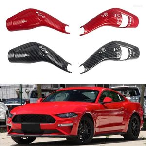 Acessórios interiores 2x alavanca de mudança de carro limpador haste capa guarnição abs quadro para ford mustang 2024-2024 mondeo taurus borda kuga lhd