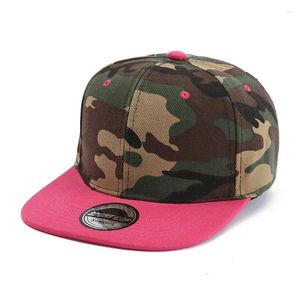 Ballkappen Grenzüberschreitende Ankunft Hip-Hop-Hut Herren- und Damen-Flachbildschirm-Hip-Hop-Kappe Lichtbrett Camouflage-Krempe Baseball Outd