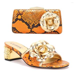 Sandalen Damen Schuhe 2024 Sommer Nigeria Party für Damen Italienisch und Taschenset verziert mit Strass Aliexpres Online Shop