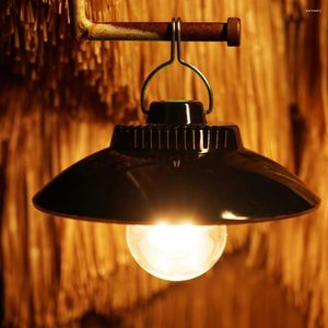Taşınabilir Fenerler Retro Aydınlatma Fener Dekoratif Asma Işıkları ile Su Geçirmez Işıklar Tip-C Şarj Kampı Dış Mekan Ekipmanları için
