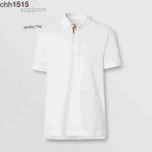 Burberies Burbreries Men's T-shirts Embrodery Solid Burberies Mens Burbreries TB Short T-shirts Classic Station Color Bia Letter Casual Summer Polo S 7913 34