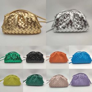 Klasik torba debriyaj çantası bov lüks tasarımcı koyun derisi intrecciato deri dokuma bulut moda gündelik çanta yüksek kaliteli çapraz çanta çanta cüzdan
