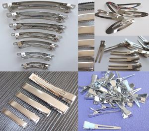 100 pezzi Fermagli per capelli interi Clip a coccodrillo Foderato Barrettes francesi Clip a scatto Creazione fai da te Arco per capelli Forniture Accessori per capelli Y2002724968