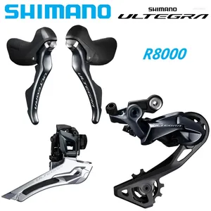 Cykel derailleurs Shimano Ultegra R8000 2x11 Speed ​​Groupset vänster höger skiftare bakre bakre derailleur ss / gs originalvägsdelar