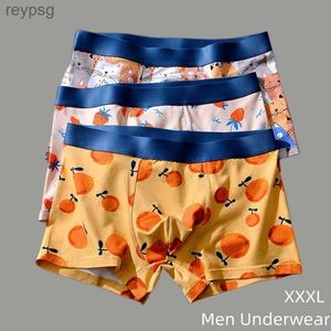 Underpants Mens Boxer Shorts Men Underwear Boxers Breathable Panties Cute Cartoon Soft Briefs Plus Size L-XXXL YQ240214