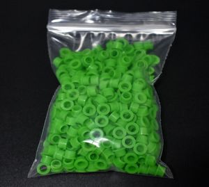 Confezione da 500 pezzi Occhielli in silicone colorato per Focus V Carta Atomizzatore Ricostruisci Kit di riparazione Dab Rig Accessori per vaporizzatore per erbe secche4833756