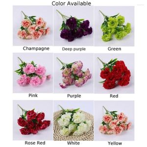 Flores decorativas de seda marca artificial resistente a UV simulação flor falsa seca decoração de casa