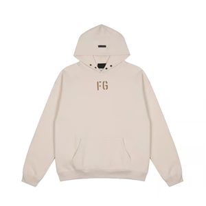 Designer Hood Sweater Fears of God Letter Hoodie Double Breasted Unissex Hoodies Mens Womens Hoodie Moda Casual Solto Hiphop Algodão Manga Longa Pulôver