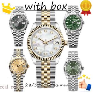 Mechanical Men's Automatyczne 36/41 mm 904l AAA All Stal Stael Watch Watch Damskie 28/31 kwarcowe Super jasne szafirowe Wodoodporne zegarki Montre de Luxe es