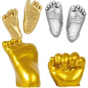 Diy Plaster Mold 3d Hand Foot Print for Baby Souvenir Casting Kit Couples Wedding Holding Home Decor 240125