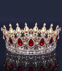 2019 Populära Tiearas Crowns Wedding Bridal med Sparkly Rhinestone Crystal New Design Barrettes Water Drop Fairy Crowns Shipp1474205