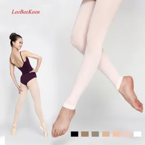 Scene Wear Women's Latin/Salsa Dance Tights Ballerina Shimmery Girls Shinning Shaping Pantyhose Line Crotch förstärkt och hållbar