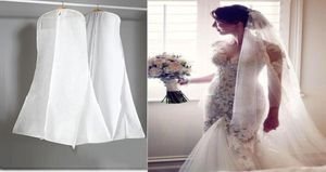 In Stock Big 180cm Wedding Dress Gown Bags High Quality White Dust Bag Long Garment Cover Travel Storage Dust Covers 5206229