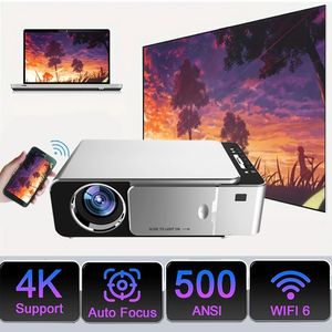 LED 4K Projector Home Theatre Bedroom Movie Projection Device Smart Witfi Business Mobiltelefonlänk 240125