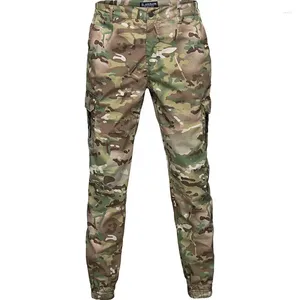 Calças masculinas táticas calças militares homens streetwear jogger camuflagem calças carga ao ar livre roupas esportivas à prova d'água